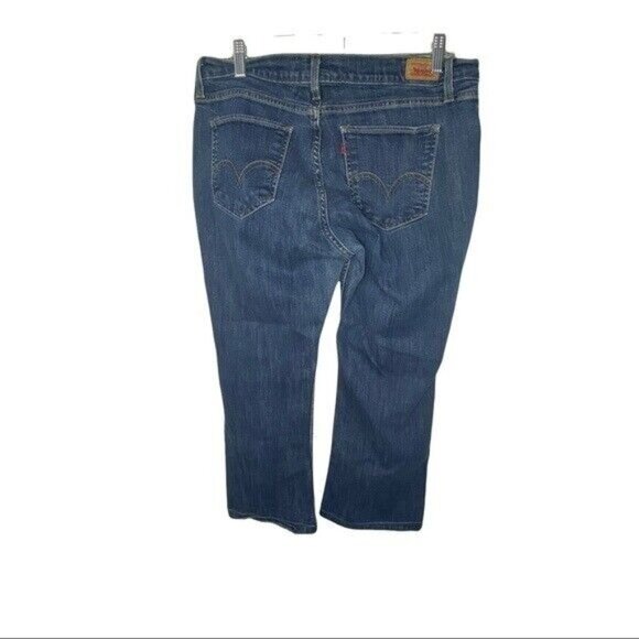 Womens Levi's Curvy Cut 528 Crop Jeans 15 altered raw hem 33 x 24.5 Juniors - Picture 10 of 11